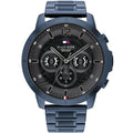 Tommy Hilfiger Luca 1710493 Men's Blue Steel Grey Dial Oversized Watch