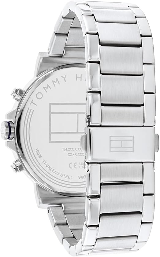 Tommy Hilfiger Tyson 1710588 Silver Case Navy Blue Dial Steel Men's Watch