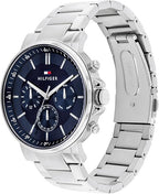 Tommy Hilfiger Tyson 1710588 Silver Case Navy Blue Dial Steel Men's Watch