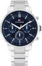 Tommy Hilfiger Tyson 1710588 Silver Case Navy Blue Dial Steel Men's Watch