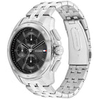 Tommy Hilfiger Walker 1710620 Men's Silver Steel Watch with Black Dial