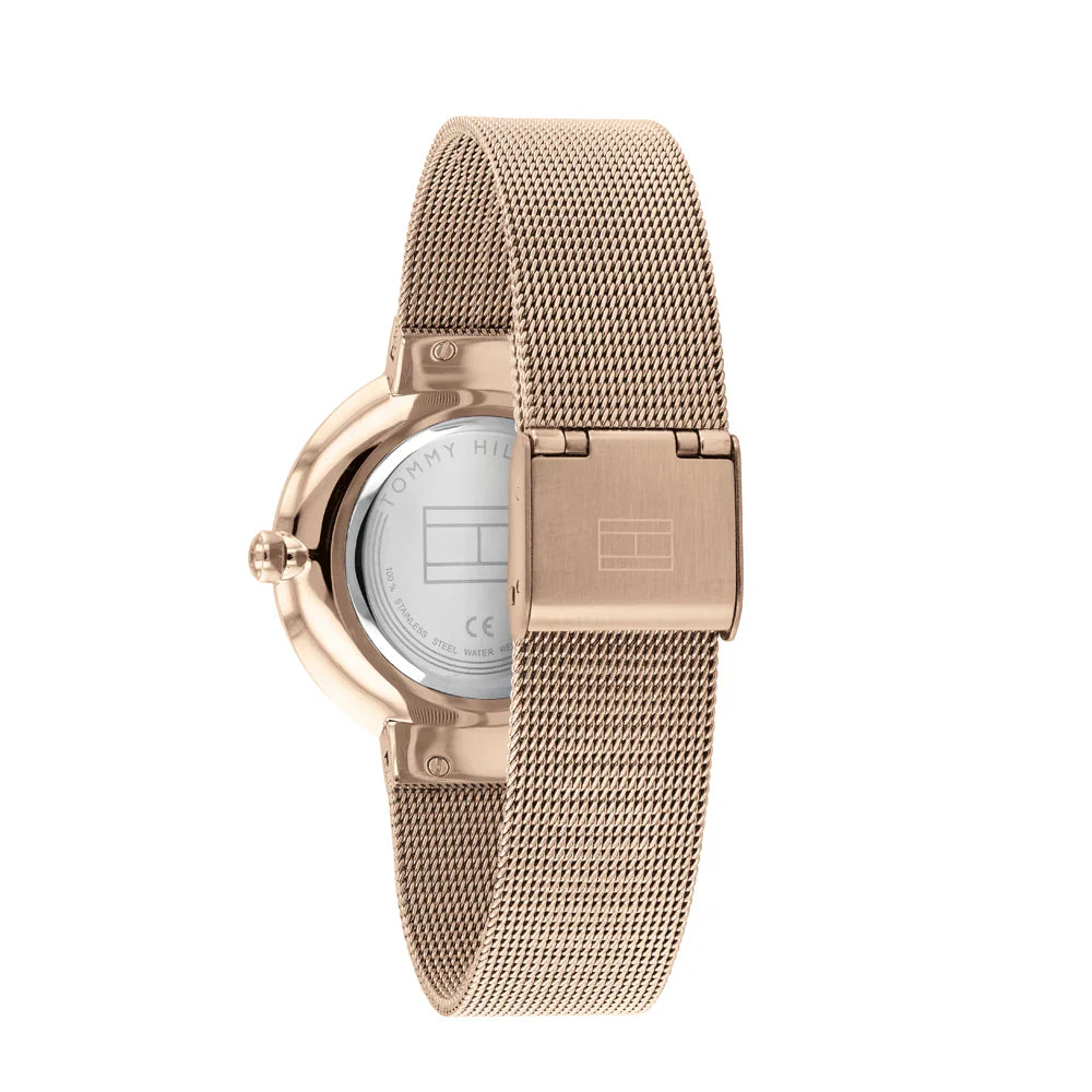 Tommy Hilfiger Liberty 1782218 Rose Gold Case Rose Gold Dial Mesh Women's Watch