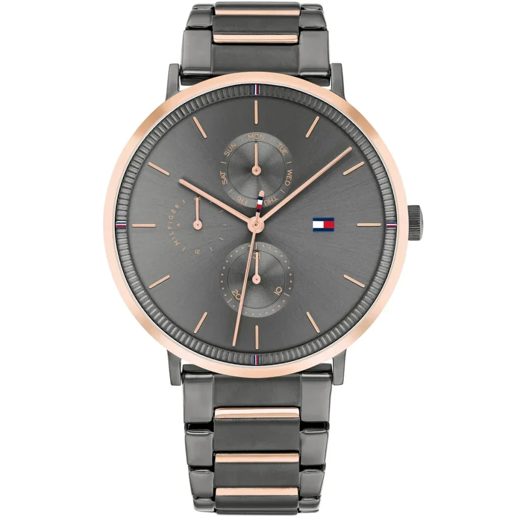 Tommy Hilfiger Jenna 1782300 Women's Gunmetal & Rose Gold Watch