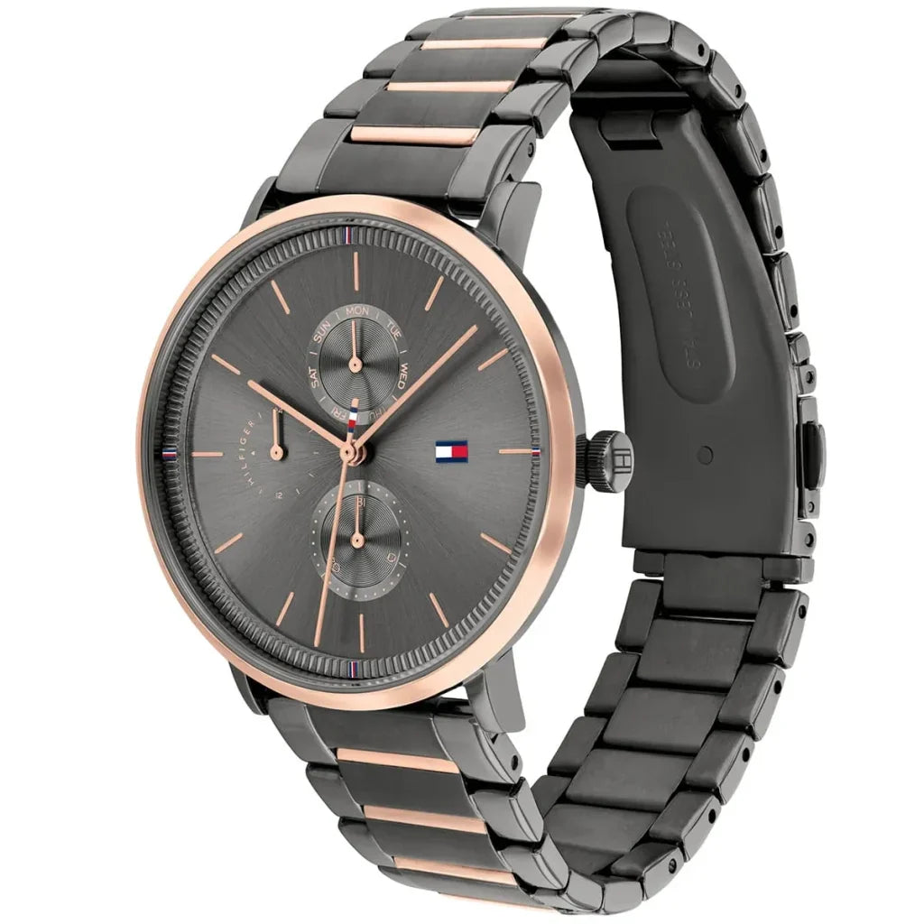 Tommy Hilfiger Jenna 1782300 Women's Gunmetal & Rose Gold Watch
