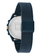 Tommy Hilfiger Quinn 1782418 Full Navy Blue Semi-Skeleton Mesh Women's Watch