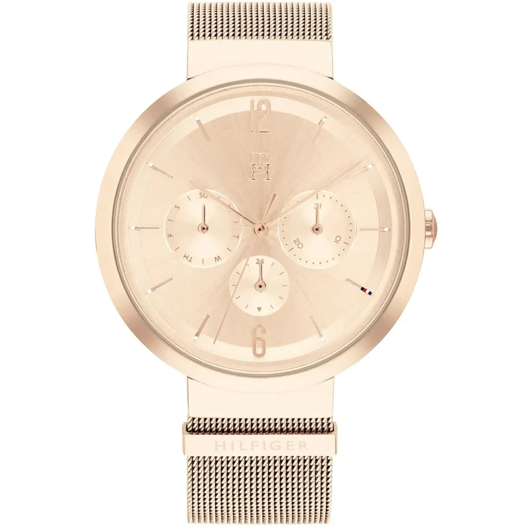 Tommy Hilfiger Lidia 1782538 Rose Gold Dial Rose Gold Mesh Women's Watch