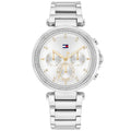 Tommy Hilfiger Emily 1782701 Silver Case Silver Dial Crystal Bezel Women's Watch