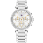 Tommy Hilfiger Emily 1782701 Silver Case Silver Dial Crystal Bezel Women's Watch