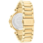 Tommy Hilfiger Emily 1782703 Gold Case Silver Dial Crystal Bezel Women's Watch