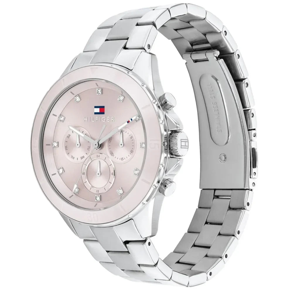 Tommy Hilfiger Mellie 1782706 Women's Silver Steel Watch with Pink Dial