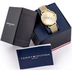 Tommy Hilfiger Pippa 1782728 Full Gold Mesh Crystal Markers Women's Watch