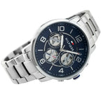 Tommy Hilfiger Keagan 1791293 Silver Case Blue Dial Steel Men's Watch