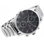 Tommy Hilfiger Kane 1791397 Silver Case Grey Dial Silver Stainless Steel Men's Watch