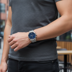 Tommy Hilfiger Kane 1791398 Multi-Function Blue Dial Men's Mesh Watch