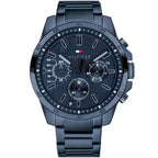 Tommy Hilfiger Decker 1791560 Blue IP Case Blue Dial Blue Stainless Steel Men's Watch