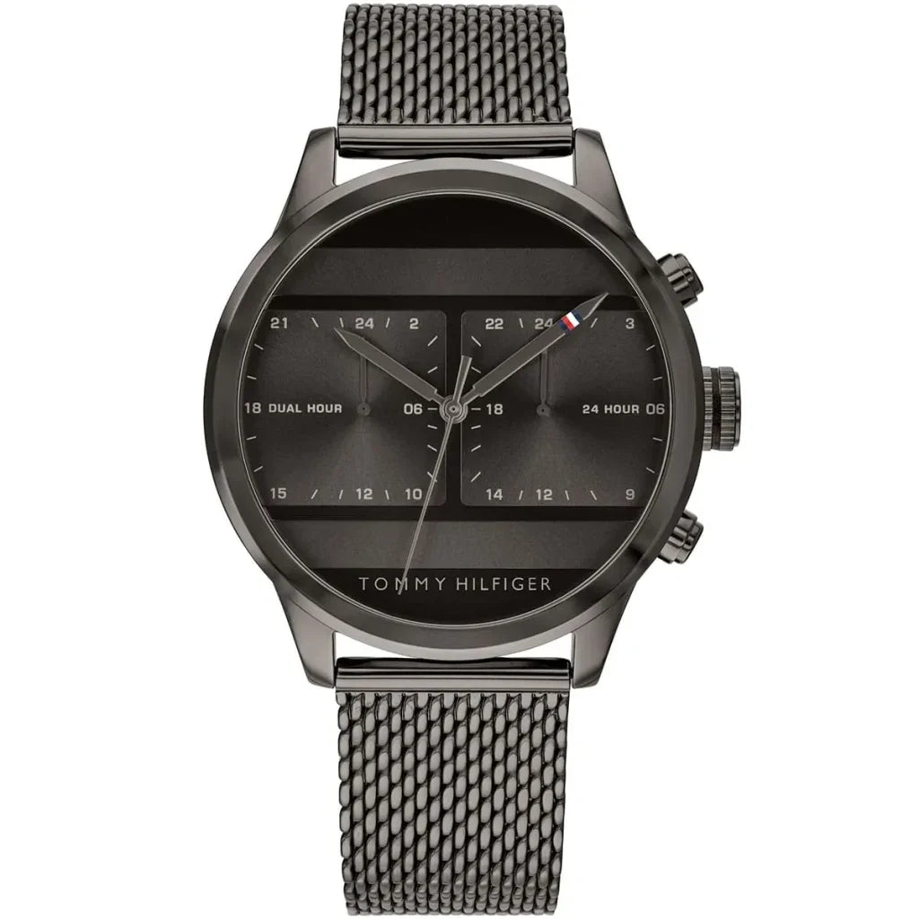 Tommy Hilfiger Icon 1791597 Gunmetal Grey Mesh Men's Watch