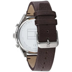 Tommy Hilfiger 1791729 Dual Time Grey Dial Men's Brown Leather Watch