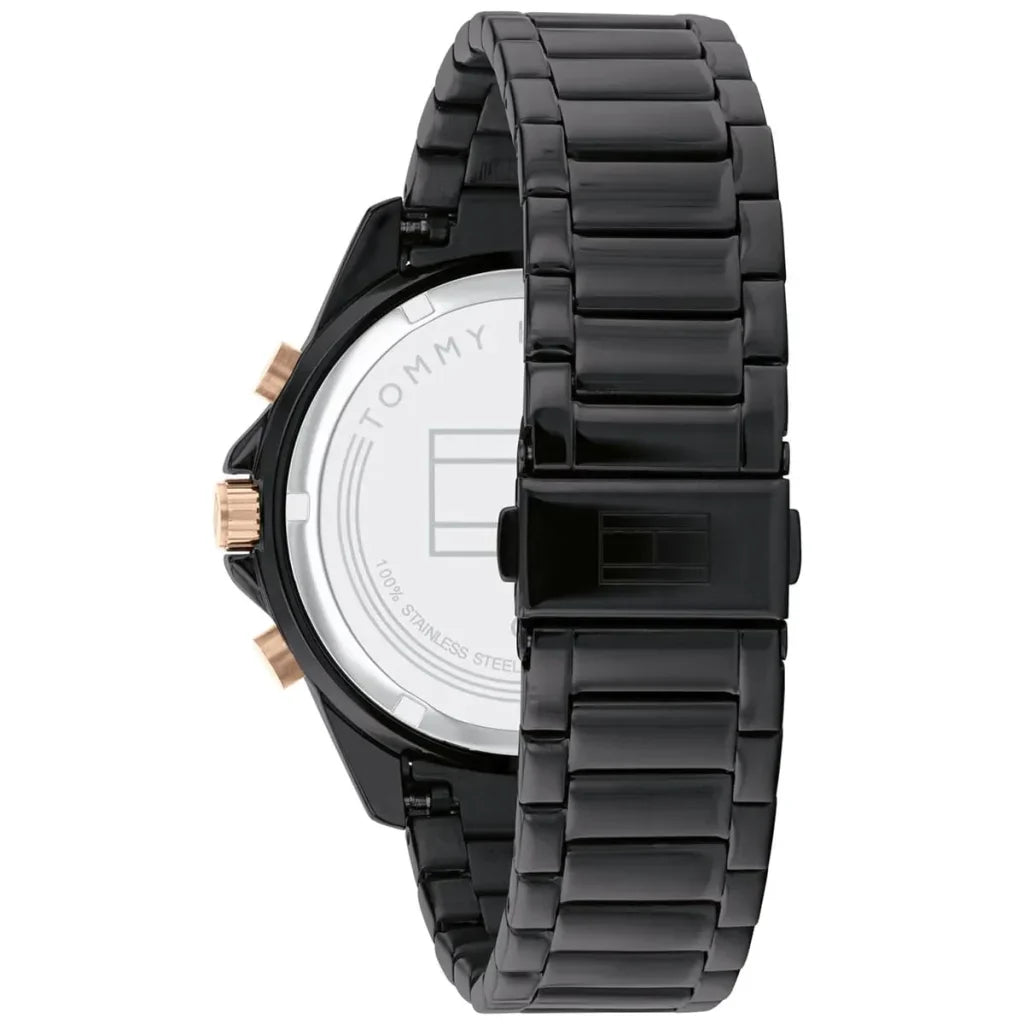 Tommy Hilfiger Aiden 1791858 Multi-Function Black Dial Men's Watch
