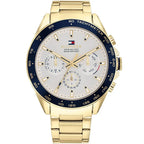 Tommy Hilfiger Owen 1791969 Men's Gold-Tone Steel Watch with White Dial