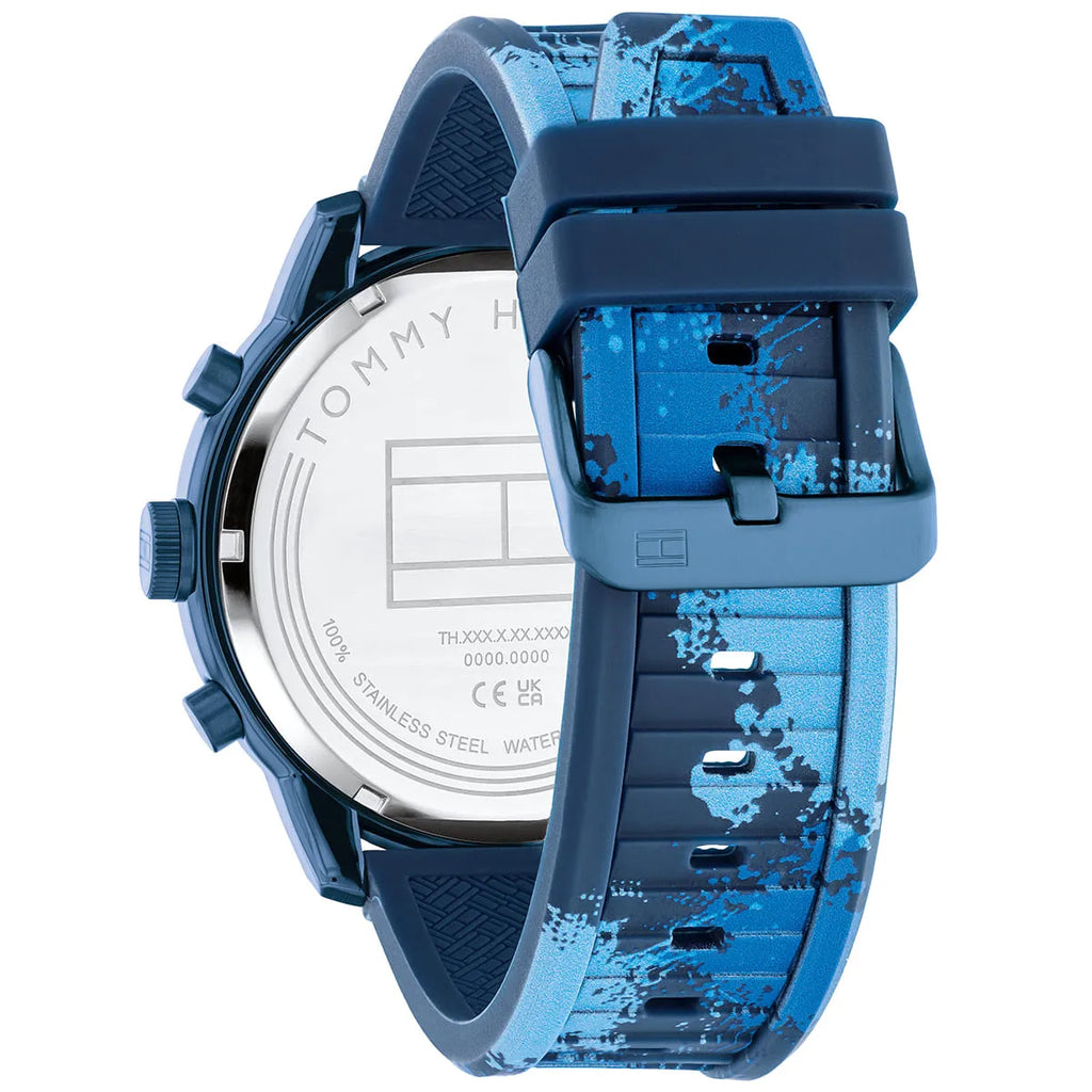 Tommy Hilfiger Wild 1792073 Blue Camo Silicone Men's Watch (50mm)