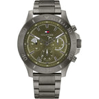 Tommy Hilfiger Bryan 1792115 Men's Gunmetal Case Green Dial Watch