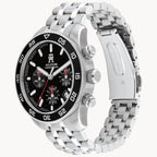 Tommy Hilfiger TH85 1792156 Men's Silver Case Black Dial Steel Watch