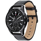 Original Tommy Hilfiger Austin Men's Watch - Black Case & Black Leather (1791638)