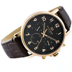 Original Tommy Hilfiger Daniel Men's Watch - Gold Case & Dark Brown Leather (1710379)