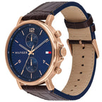 Original Tommy Hilfiger Men's Watch - Rose Gold Case & Brown Leather (1710418)