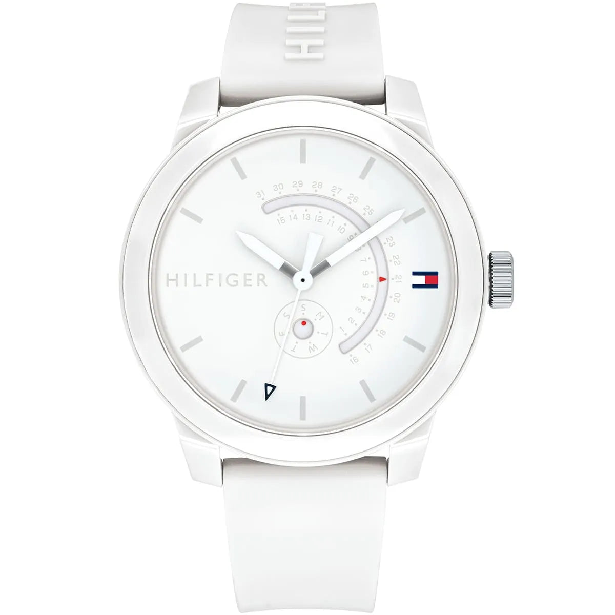 Original Tommy Hilfiger Men's Watch - White Rubber Strap (1791481)