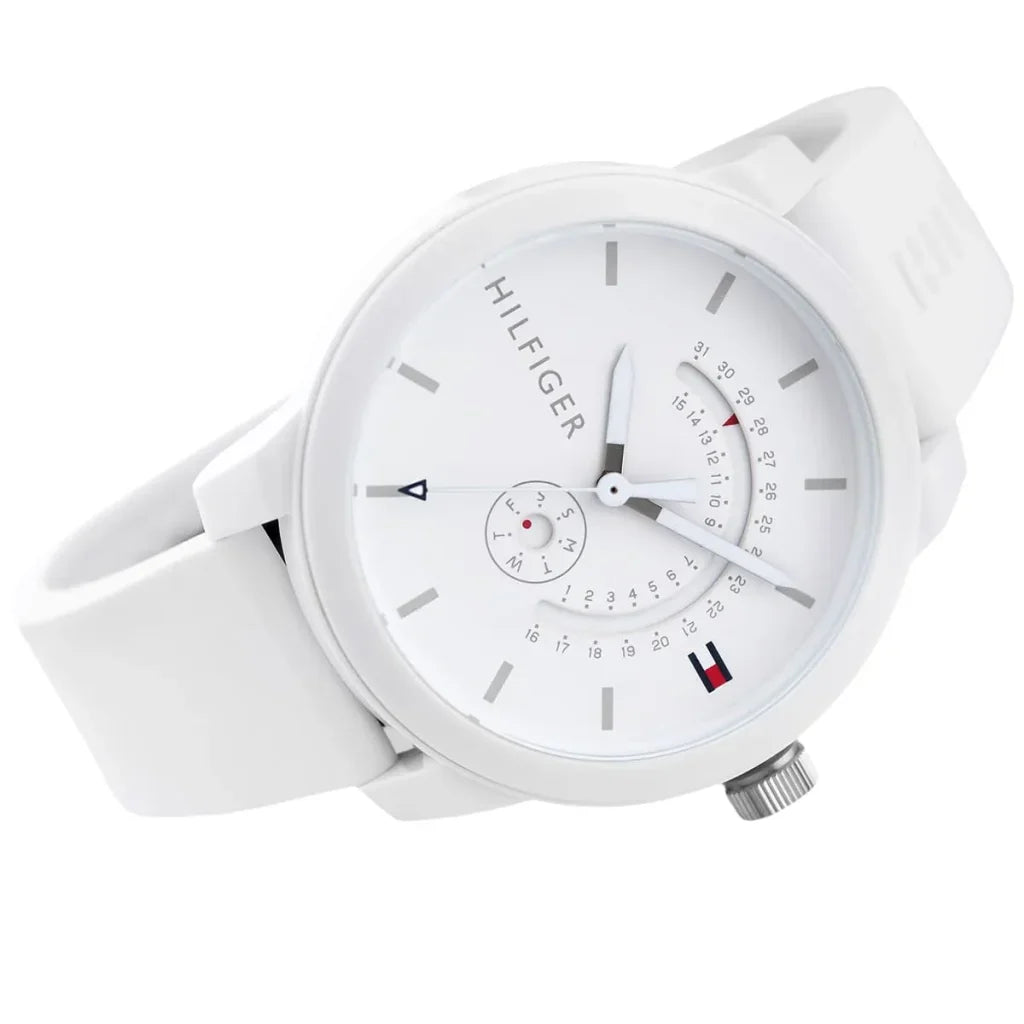 Original Tommy Hilfiger Men's Watch - White Rubber Strap (1791481)
