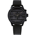 Original Tommy Hilfiger Icon Men's Watch - All Black Case & Leather Strap (1791595)