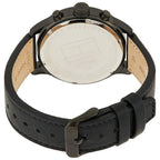 Original Tommy Hilfiger Icon Men's Watch - All Black Case & Leather Strap (1791595)