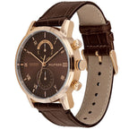 Original Tommy Hilfiger Kane Men's Watch - Rose Gold Case & Brown Leather (1710400)
