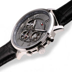 Original Tommy Hilfiger Men's Watch - Silver Case & Black Leather (1791289)