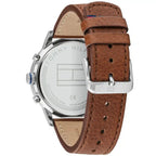 Original Tommy Hilfiger Men's Watch - Silver Case & Light Brown Leather (1791629)
