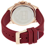 Original Tommy Hilfiger Lori Women's Watch - Rose Gold Case & Berry Rubber Strap (1782200)