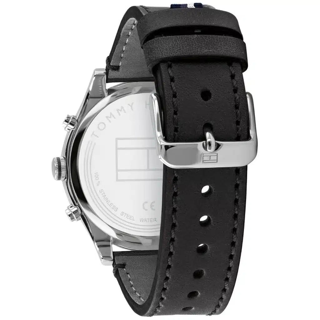 Original Tommy Hilfiger Men's Watch - Silver Case & Blue Rubber (1791740)
