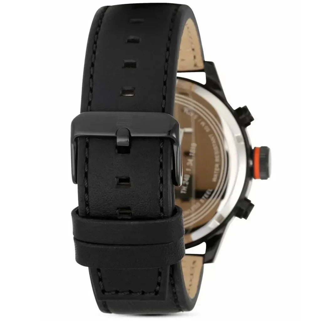 Original Tommy Hilfiger Men's Watch - Black Case & Black Leather (1791136)