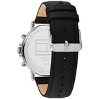 Original Tommy Hilfiger Tyson Men's Watch - Silver Case & Black Leather (1710586)
