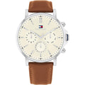 Original Tommy Hilfiger Tyson Men's Watch - Silver Case & Tan Leather (1792143)