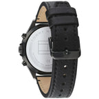 Original Tommy Hilfiger Men's Watch - All Black & Black Leather (1791711)