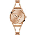 Guess W1145L4 Rose Gold Case Triangle Logo Rose Gold Bangle Women's Watch