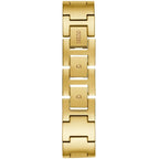 Guess Claudia W1279L2 Gold Case Crystal Bezel 4G Logo Gold Mesh Women's Watch