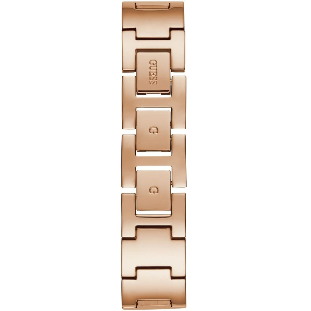 Guess Claudia W1279L3 Rose Gold Case Crystal Bezel 4G Logo Rose Gold Mesh Women's Watch