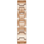 Guess Claudia W1279L3 Rose Gold Case Crystal Bezel 4G Logo Rose Gold Mesh Women's Watch